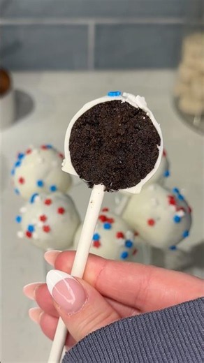 viral oreo cake pops recipe 😋 #oreo #cookies #recipe #shorts #cakepops #food #dessert #chocolate