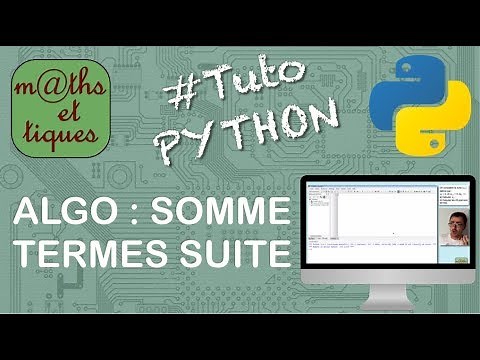 SEQUENCES: Calculate the sum of the terms of a sequence (ALGORITHM) - PYTHON Tutorial