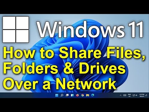 ✔️ Windows 11 - How to Share Files, Folders & Drives Between Computers Over a Network