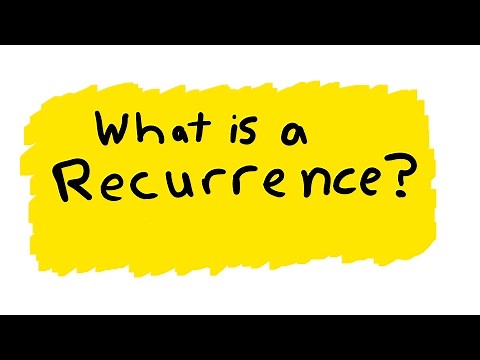 Recurrence Equations Overview (Computer Science/Algorithms)