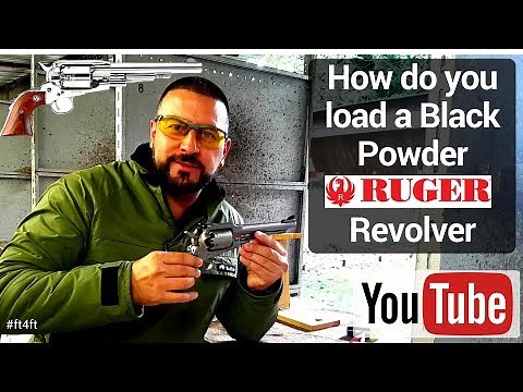 How to load a black powder revolver Ruger Old Army .45 Muzzle loader, Modern 1858 Remington