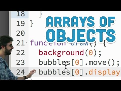 7.3: Arrays of Objects - p5.js Tutorial