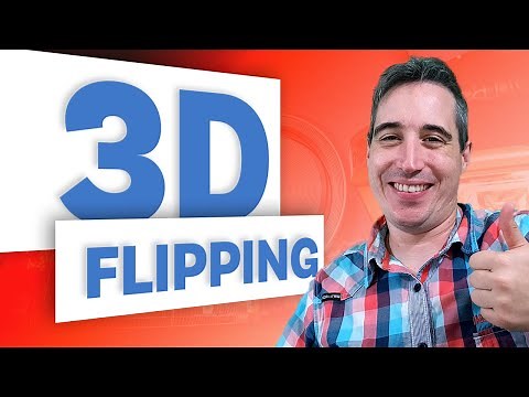 Create a 3D flipping animation with HTML and CSS