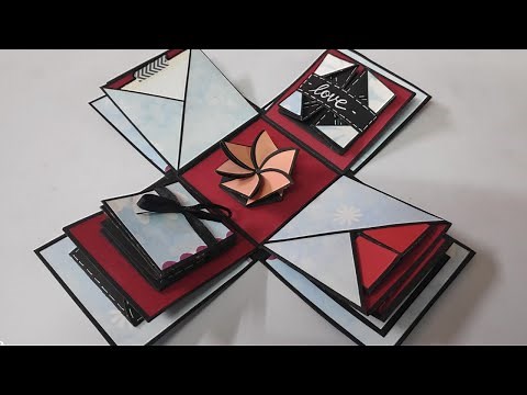 explosion box for beginners | how to make explosion box | handmade birthday explosion box tutorial