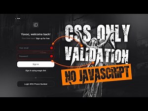 Form Validation Easy Using HTML And CSS Only