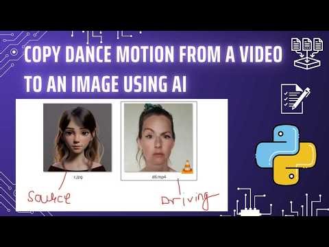 Copy Dance Motion from a Video to an Image Using AI - Python Motion Capture AI Project