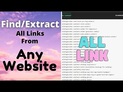 How to extract/find all links from any website