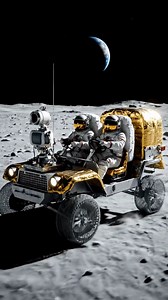 🚙 Rolling Through History! Apollo Lunar Rover Exploring the Moon 🌕🚀🇺🇸 🧑‍🚀 A dusty journey across the Moon that expanded human exploration forever.#NASA #spacexploration #fblifestyles #Amazing #Astronomy | Space Xplore