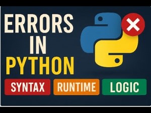 "Understanding Python Errors: Syntax, Runtime & Logic Explained!" #shortsfeed