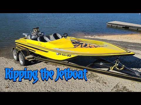 Testing out the Big Block Jet boat