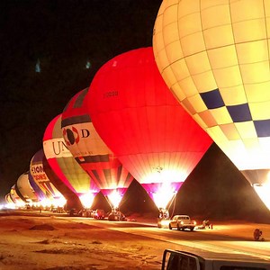 Largest hot air balloon glow show 🎈 Congratulations to The Royal Commission For AlUla - Winter At Tantora festival in Saudi Arabia. | Guinness World Records