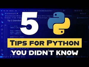 5 PYTHON TIPS AND TRICKS TO BECOME A BETTER CODER!