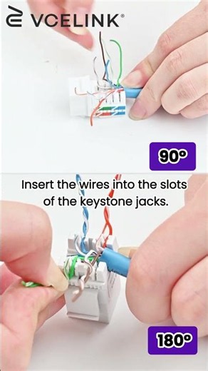 How to Use Cat6 EZ Keystone Jack Punch Down Tool​s?#shorts #cat6 #keystonejack #punchdowntool #tips