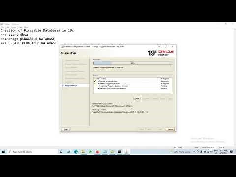 Creation of Pluggable Databases in Oracle 19C || Database Configuration Assistant