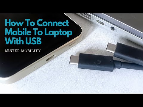 How To Connect Mobile Phone To Laptop With USB Data Cable