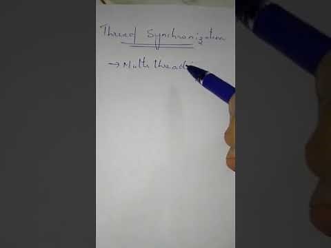 4) Thread synchronization in java