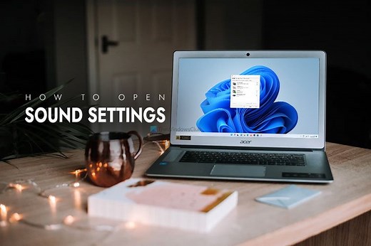 How to open Sound Settings in Windows 11
