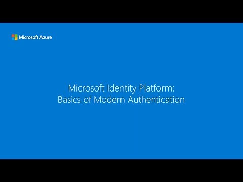 The basics of modern authentication - Microsoft identity platform