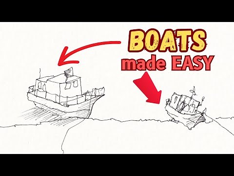 How to Sketch and Draw Boats - The Easy Way