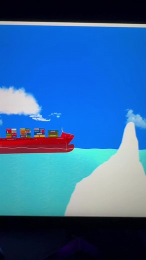 Cargo ship hits an iceberg! #neotastic #floatingsandbox