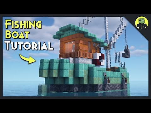 How To Build - Fishing Boat in Minecraft!! [Tutorial 2021]
