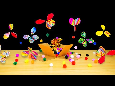 How to Make Butterfly Explosion Surprise Gift Box DIY