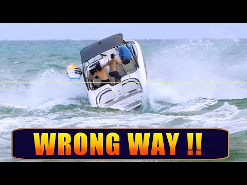 NEVER DO THIS | SMALL BOATS IN ROUGH WAVES | HAULOVER INLET | BOAT ZONE 8K