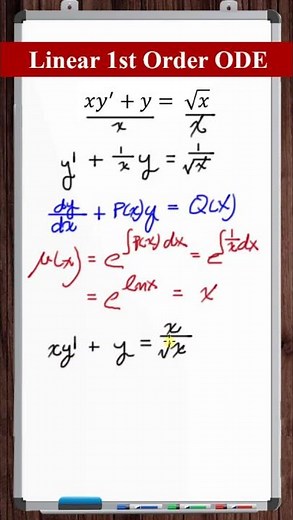 Solving a linear 1st order ODE