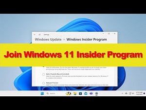 How to Join the Windows 11 Insider Program to Enjoy the Latest Features? #windows11#tutorials