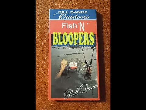 VHS RIP! BILL DANCE OUTDOOR FISHING BLOOPERS (1993) (Poor Sound Quality)
