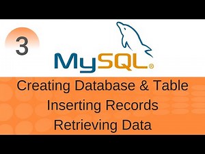 SQL Tutorial 3: Create Database,Table, Inserting Records and Retrieving Data