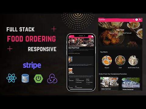 Build a Modern Full Stack Food Ordering Website | spring boot, react, tailwind, stripe payment