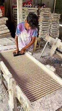 Chalk Making step-by-step process of turning raw powder into perfect school chalk.