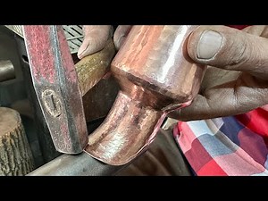 How Raw Copper Turns into a Masterpiece with Artistic Hammer Strikes⚒️🔥🇮🇷