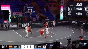 Olympic Games Paris 2024 : 3x3 Basketball : Olympic qualifying tournament Women - Spain v Japan