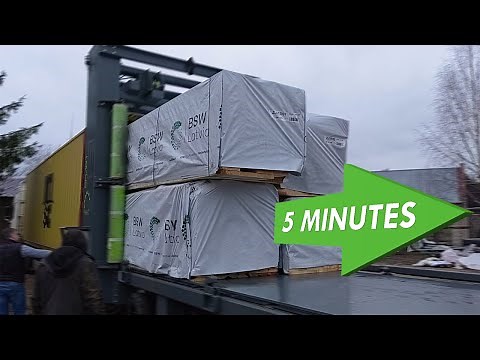Unload Container Truck in 5 minutes | Container Loading/Unloading System