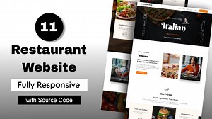 11 | Restaurant Website using HTML & CSS (Fully Responsive ) Frontend Project | Italian Restaurant - Italian Food