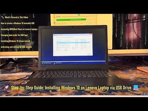💻 Lenovo Laptop Windows 10 Installation from USB | Beginner's Guide✅