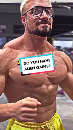 DO YOU HAVE ALIEN GAINS?👽😱 #joesthetics #aliengains #fitness #bodybuilding