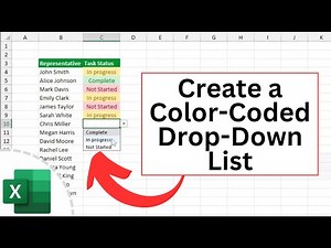 How to Create a Color-Coded Drop-Down List in Excel (Very Easy!)