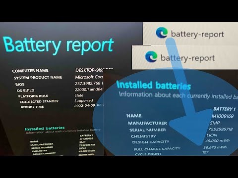 Windows 10 / 11 - How To Check Battery Cycle Count | Full Charge Capacity ( mWh) Left