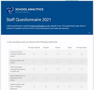 Using Microsoft Forms with Power BI | School Analytics Ltd