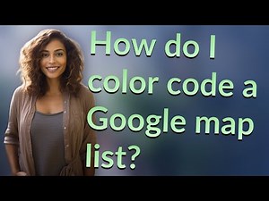How do I color code a Google map list?
